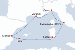 Itinéraire : Méditerranée & mers adjacentes