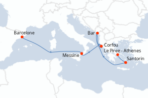 Itinéraire : Méditerranée & mers adjacentes