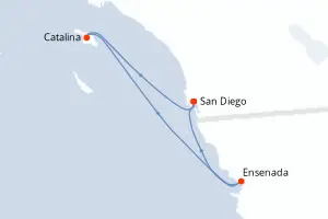 Carte de l’itinéraire du Serenade of the Seas · 5 jours / 4 nuits, Australie & Nouvelle-Zélande
