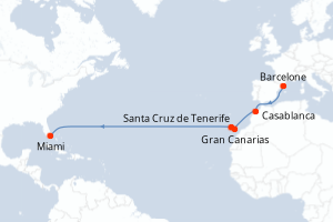 Itinéraire : Europe du Nord & Atlantique NE