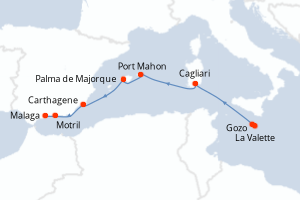 Itinéraire : Méditerranée & mers adjacentes