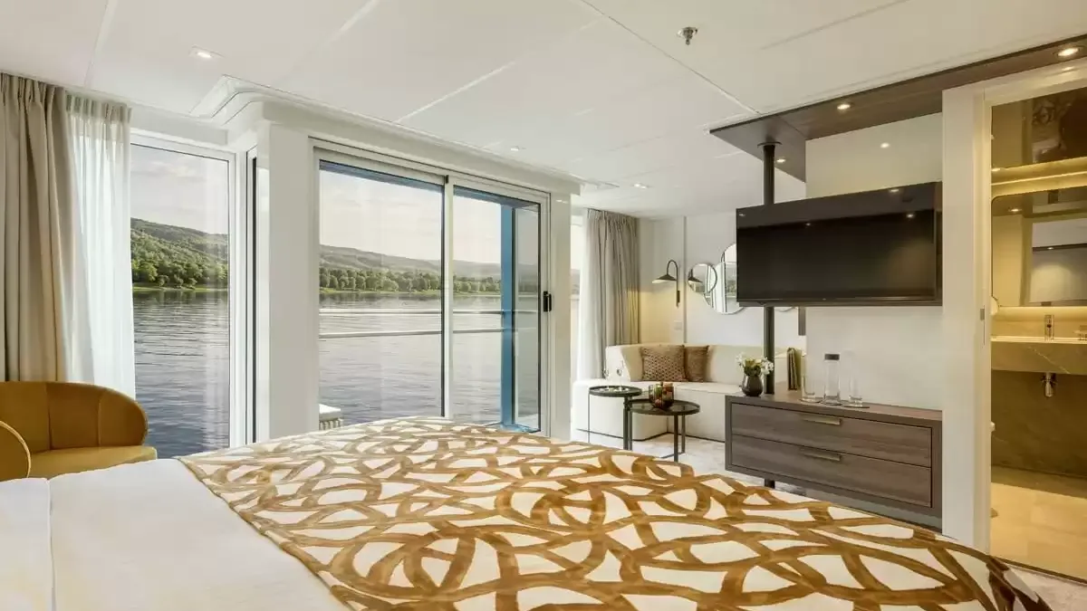 Une cabine à bord du Amadeus Aurea