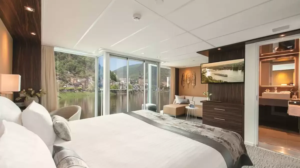 Une cabine à bord du Amadeus Queen