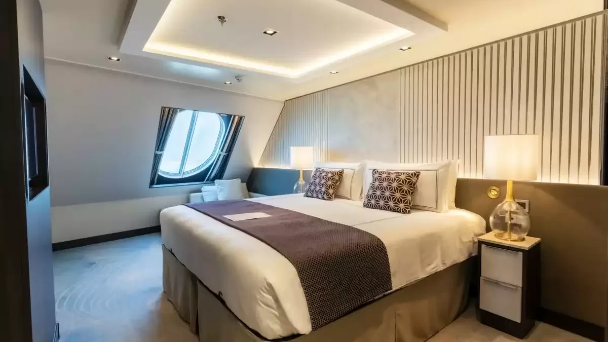 Une cabine à bord du Aroya