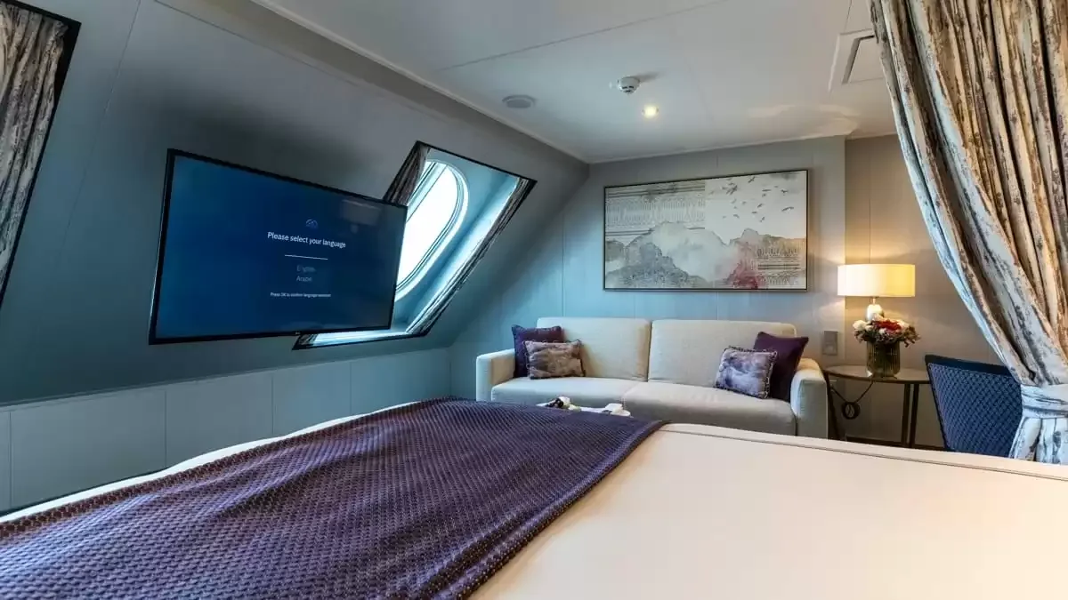 Une cabine à bord du Aroya