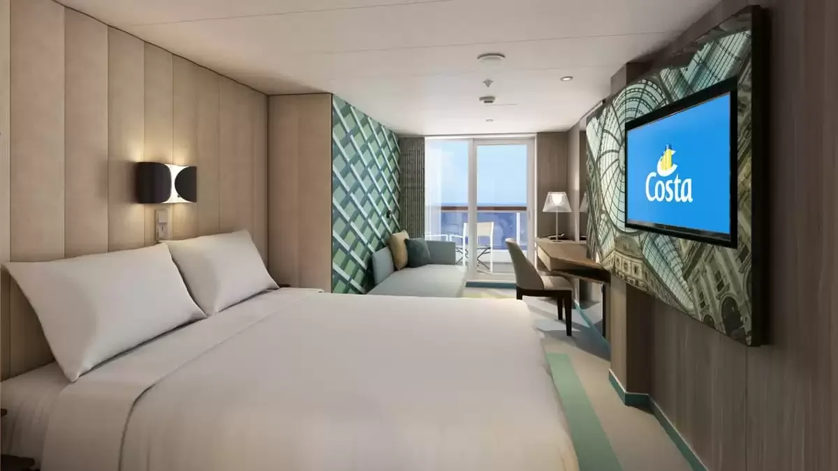 Une cabine à bord du Costa Smeralda