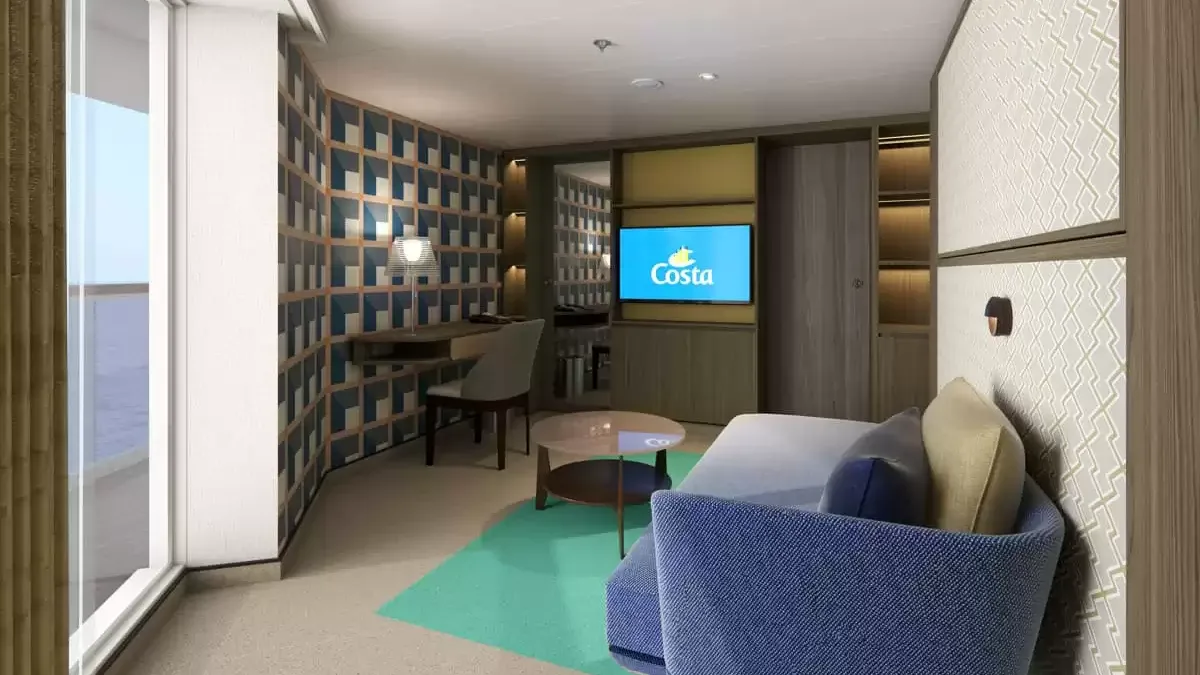 Une cabine à bord du Costa Smeralda