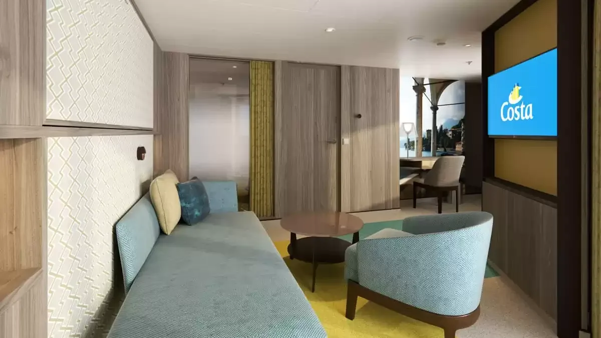 Une cabine à bord du Costa Smeralda
