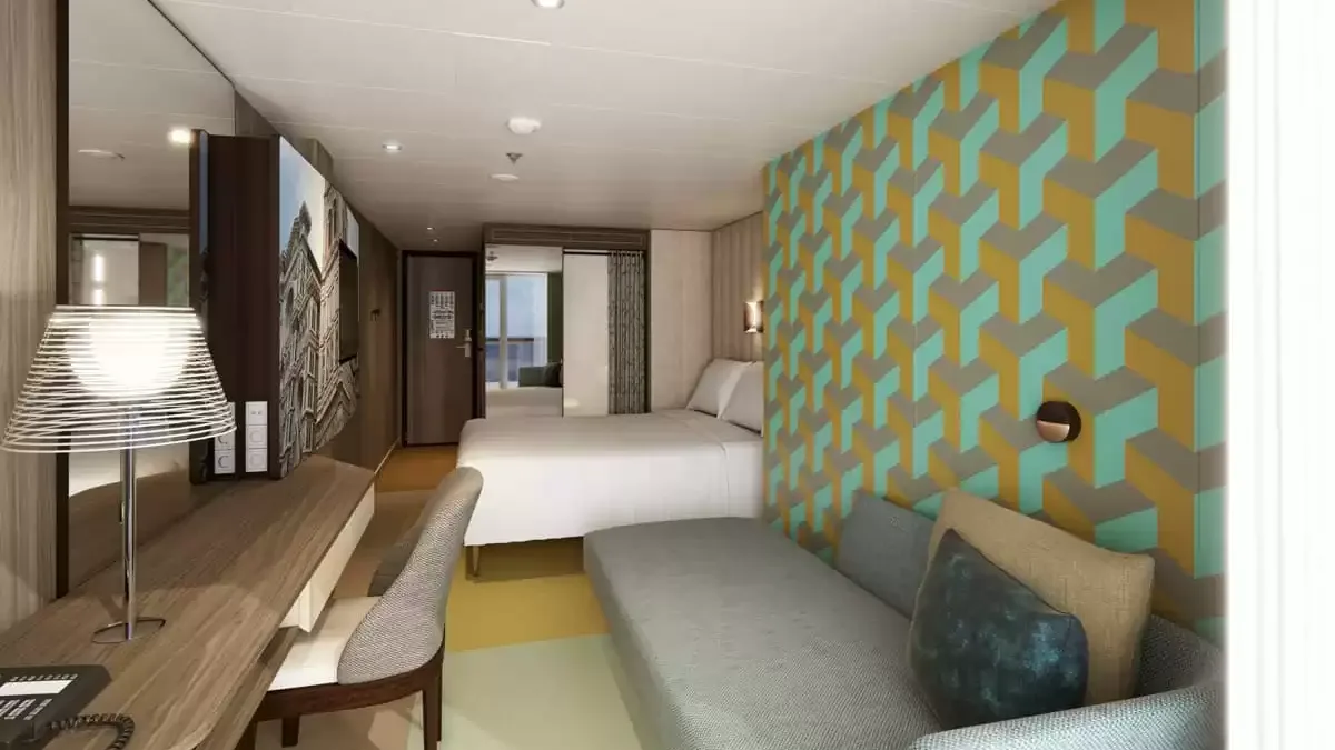 Une cabine à bord du Costa Smeralda