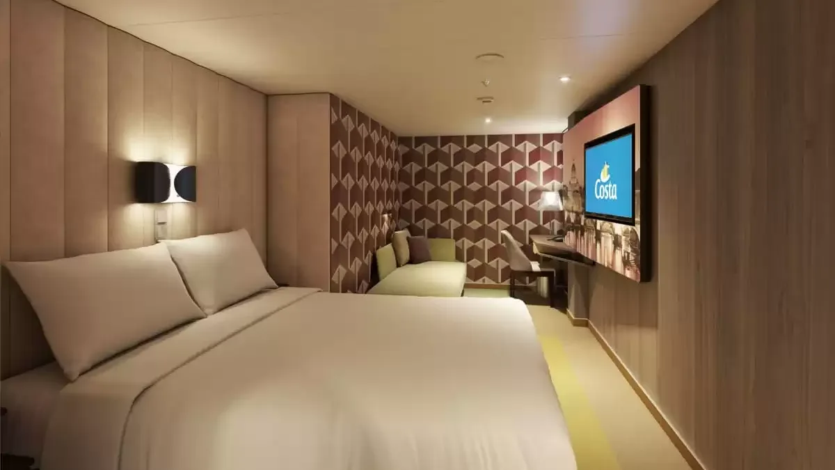 Une cabine à bord du Costa Smeralda