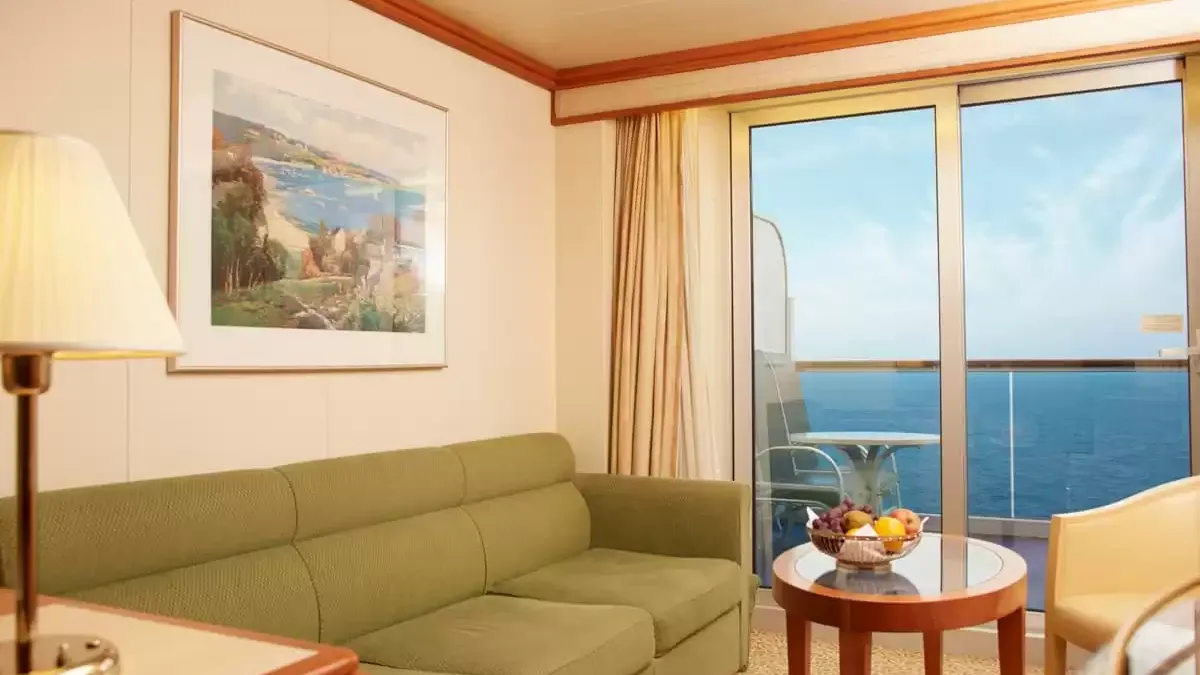 Une cabine à bord du Diamond Princess