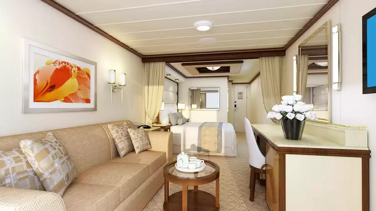 Une cabine à bord du Discovery Princess