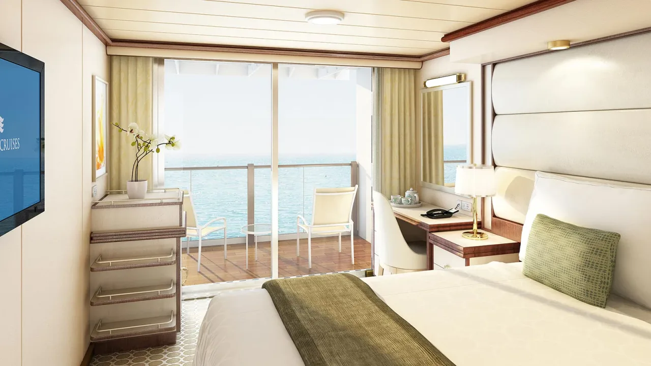 Une cabine à bord du Discovery Princess