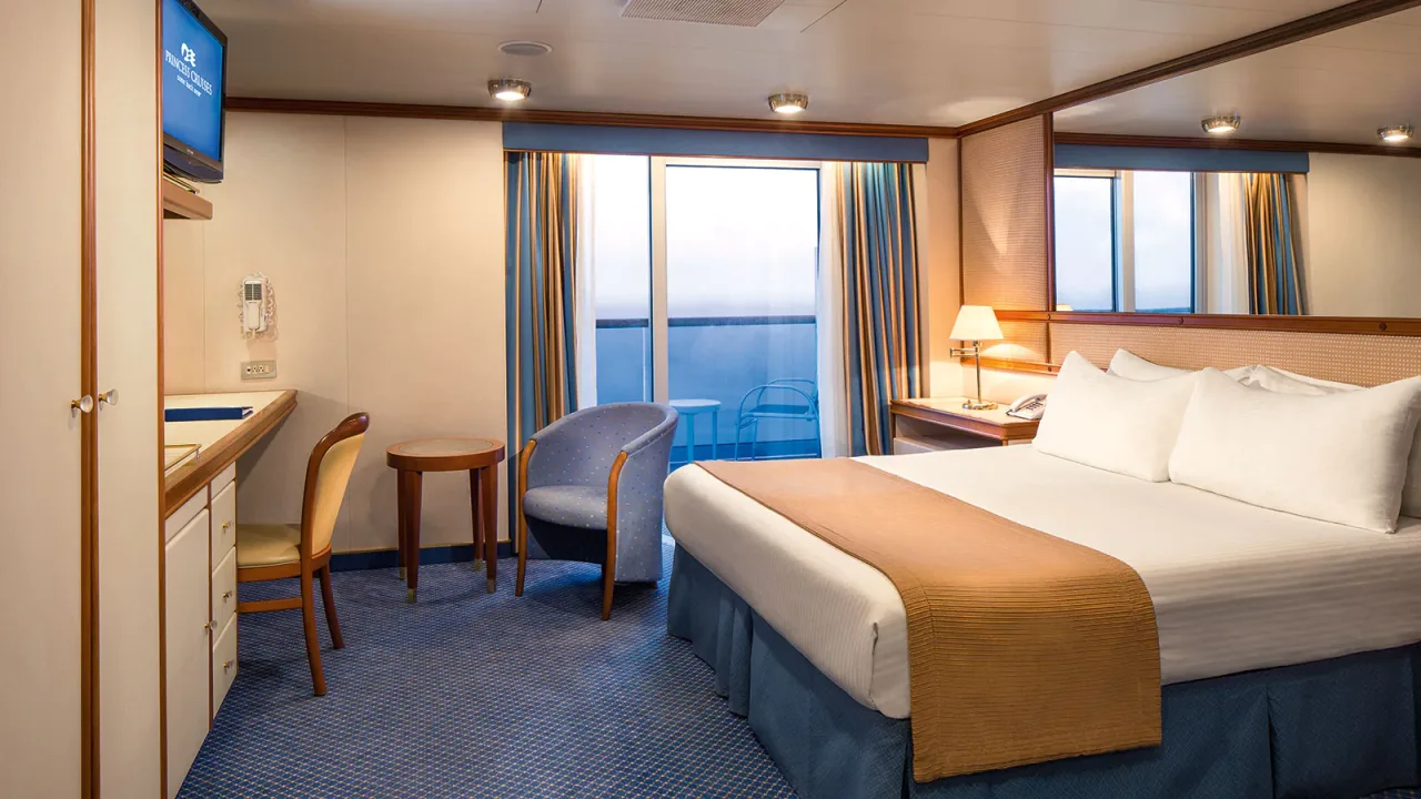 Une cabine à bord du Discovery Princess