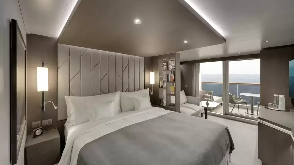 Une cabine à bord du EXPLORA I