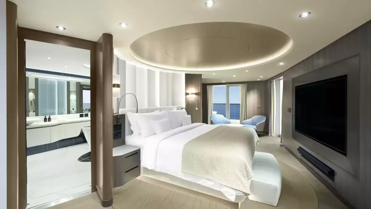 Une cabine à bord du EXPLORA II