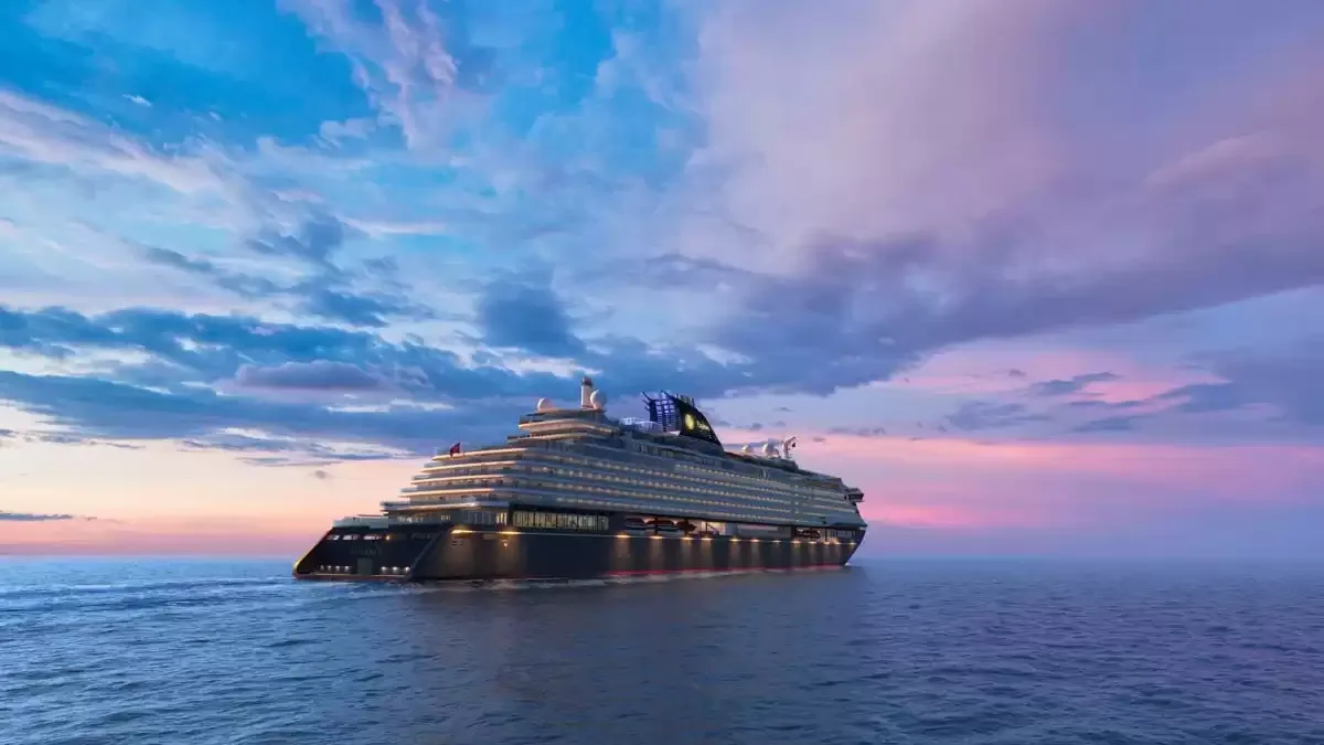 Le EXPLORA II en mer, vu du ciel