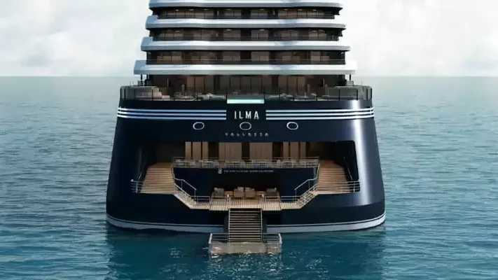 Le Ilma en mer, vu du ciel