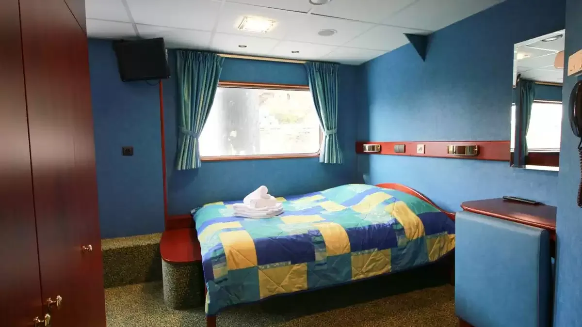 Une cabine à bord du La Boheme