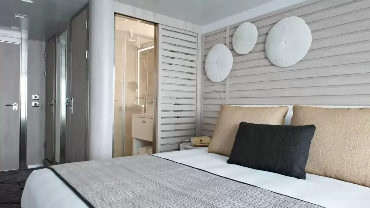 Une cabine à bord du Le Bougainville
