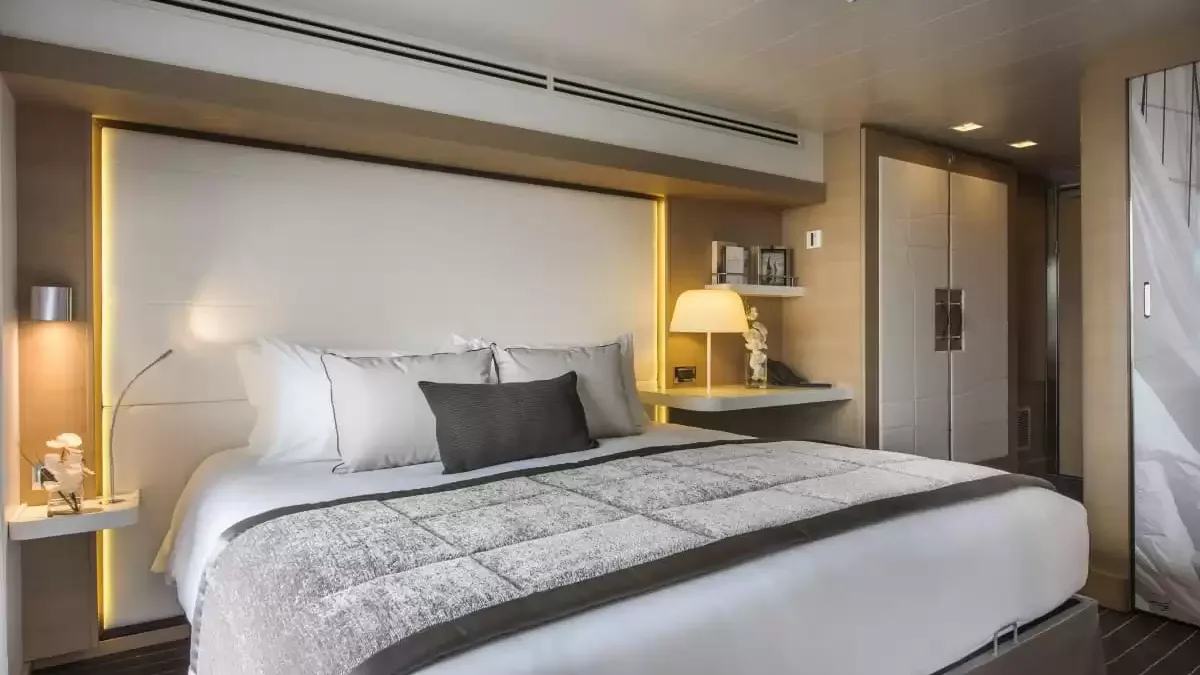 Une cabine à bord du Le Soleal