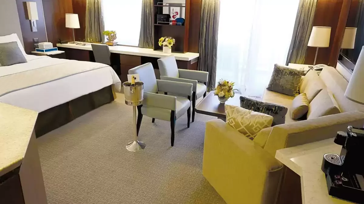 Une cabine à bord du MS Eurodam