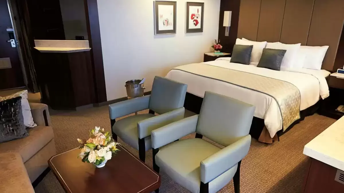 Une cabine à bord du MS Eurodam