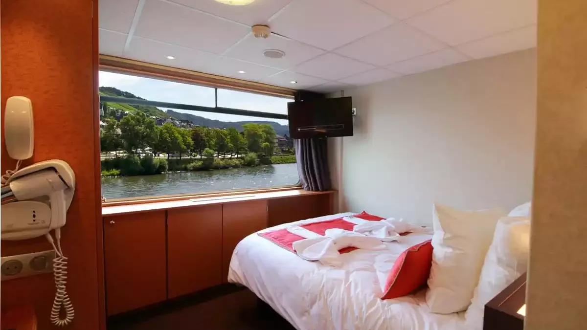 Une cabine à bord du MS Europe