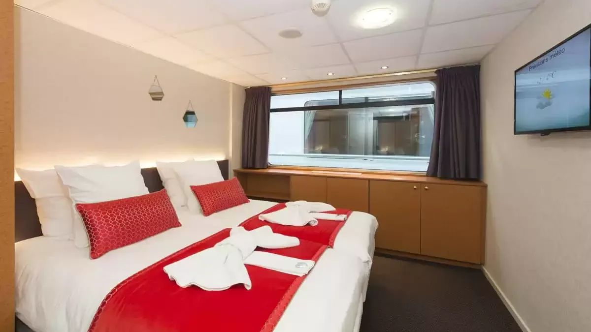 Une cabine à bord du MS Europe