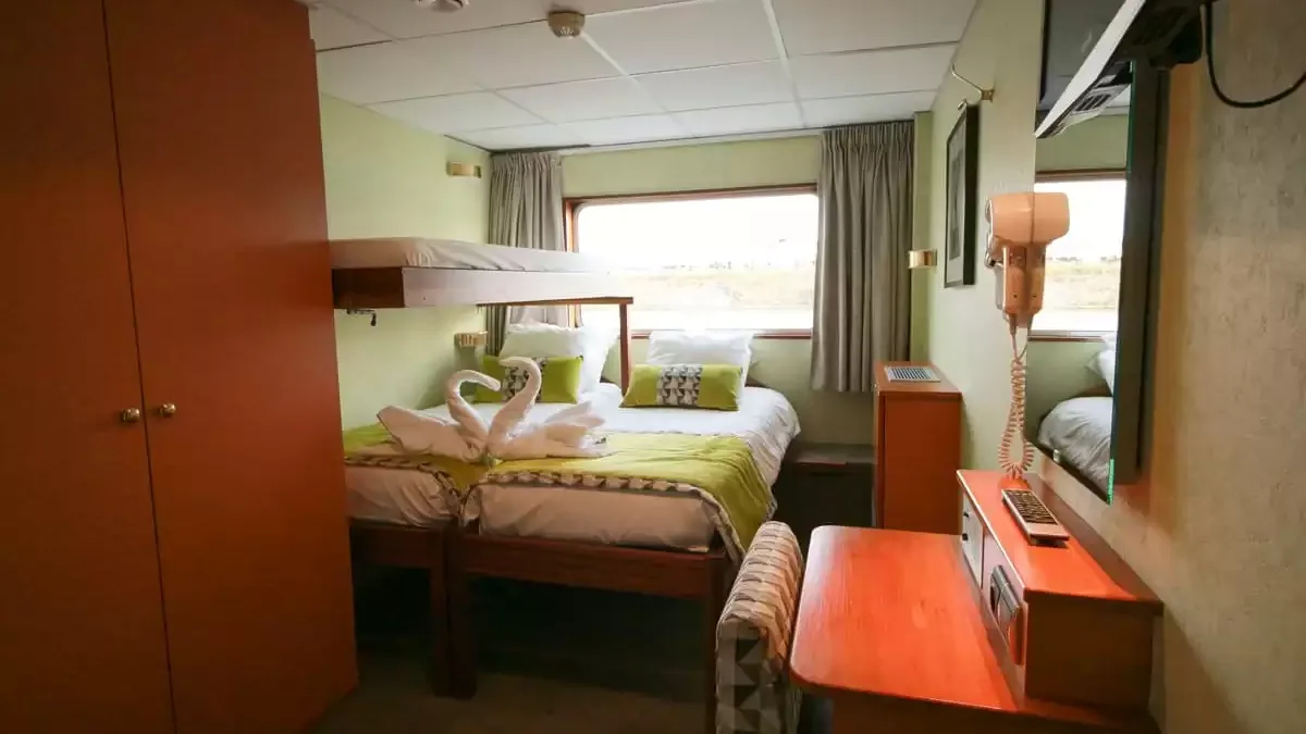 Une cabine à bord du MS France