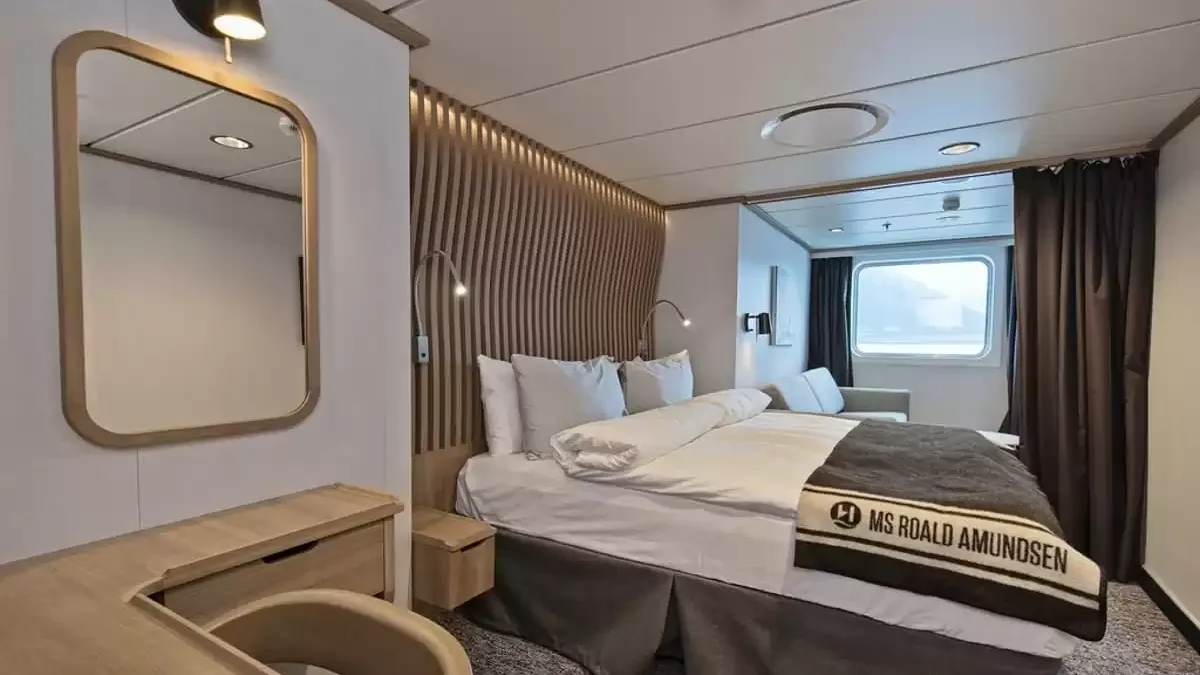 Une cabine à bord du MS Fridtjof Nansen