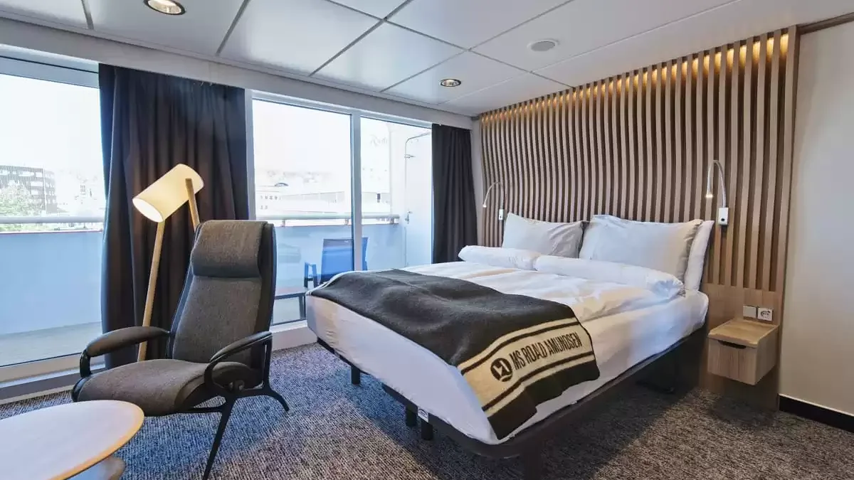 Une cabine à bord du MS Fridtjof Nansen