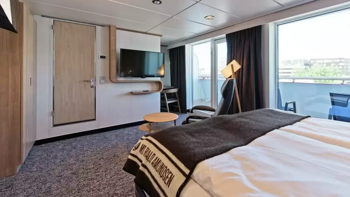 Une cabine à bord du MS Fridtjof Nansen