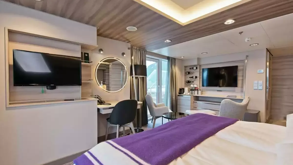 Une cabine à bord du MS Fridtjof Nansen