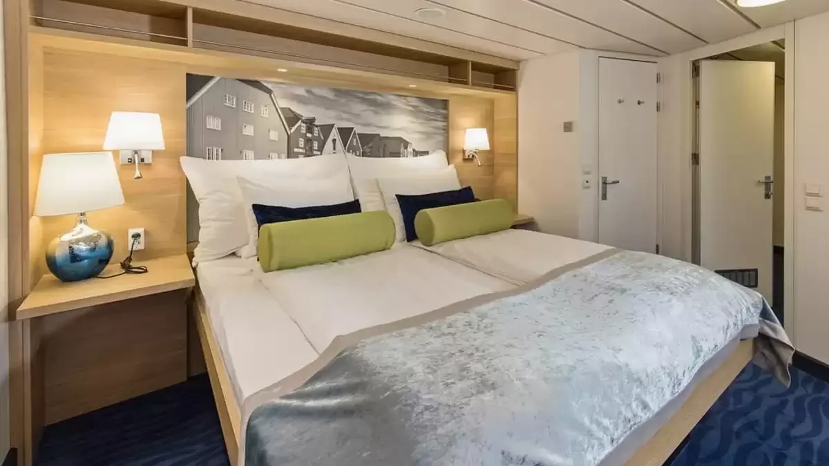 Une cabine à bord du MS Kong Harald