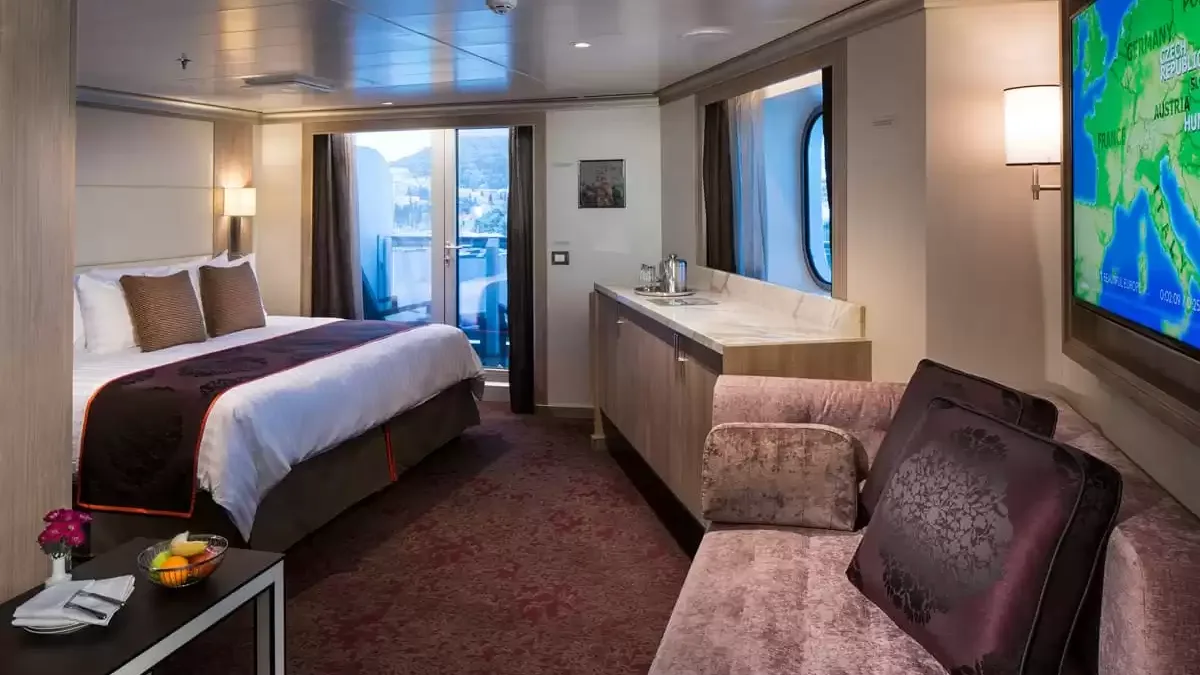 Une cabine à bord du MS Koningsdam