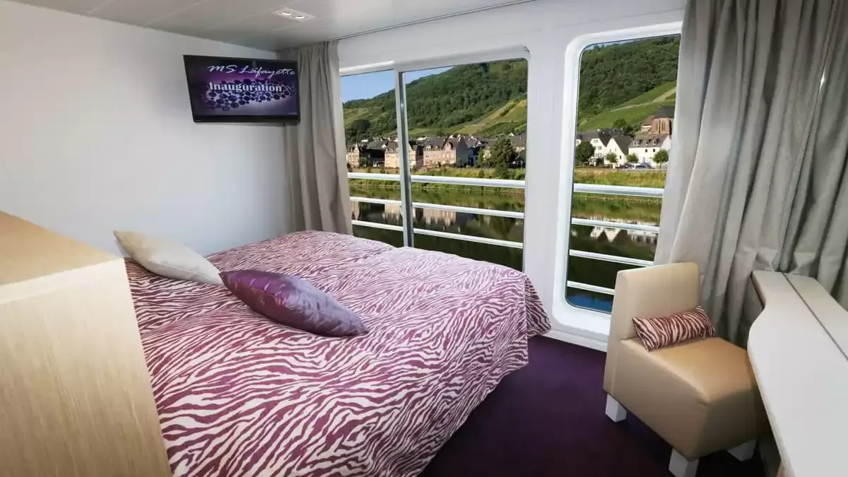 Une cabine à bord du MS Lafayette