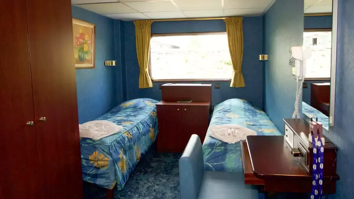 Une cabine à bord du MS Monet