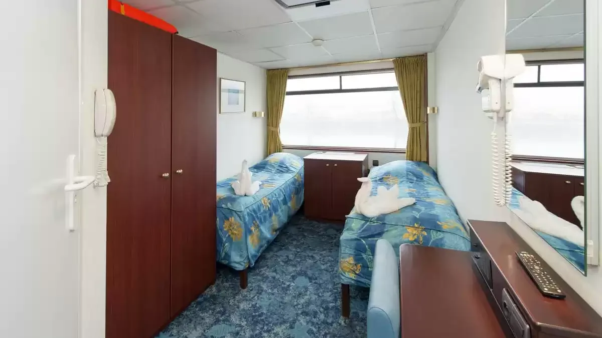 Une cabine à bord du MS Monet