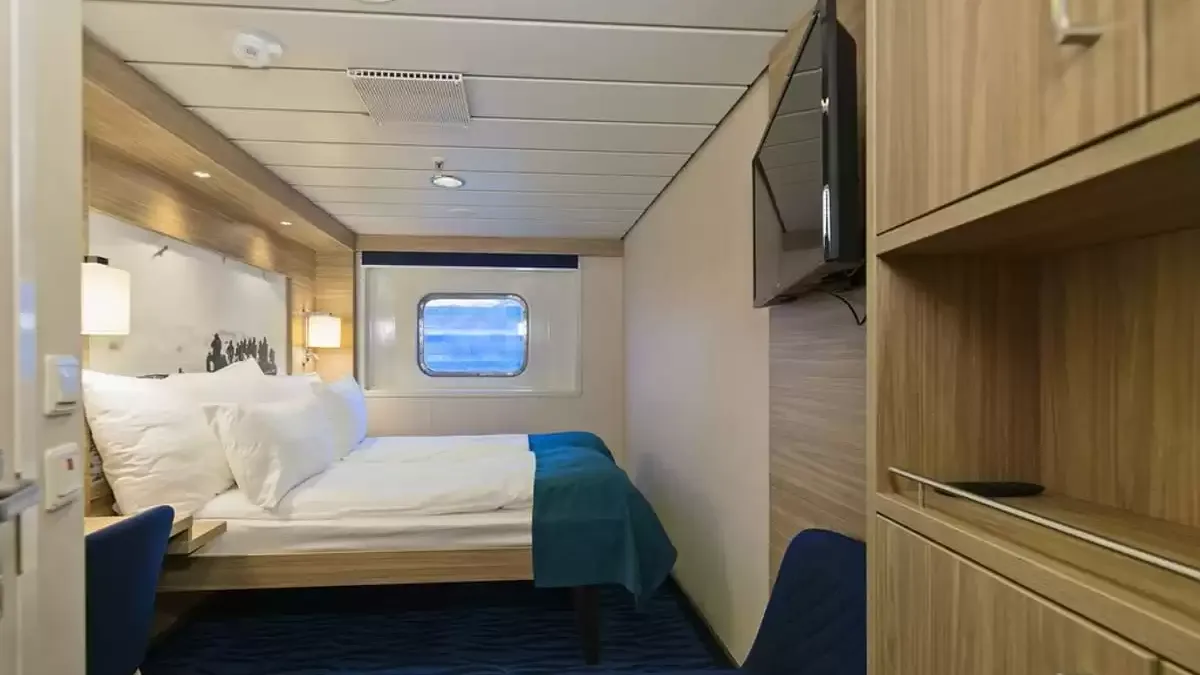 Une cabine à bord du MS Nordlys