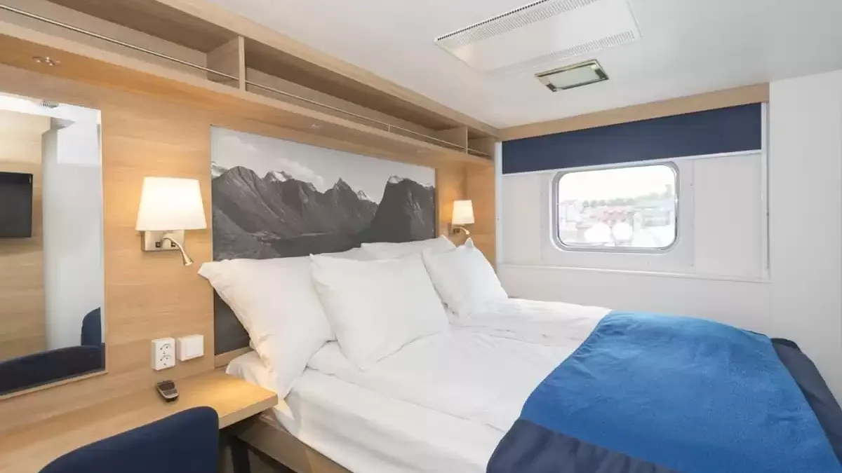 Une cabine à bord du MS Polarlys