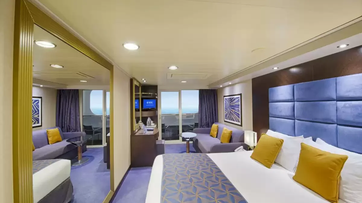 Une cabine à bord du MSC Divina