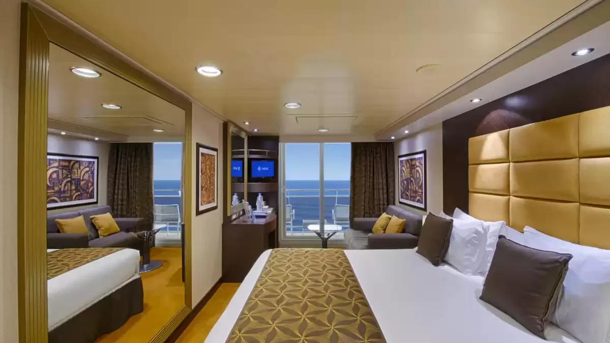 Une cabine à bord du MSC Divina