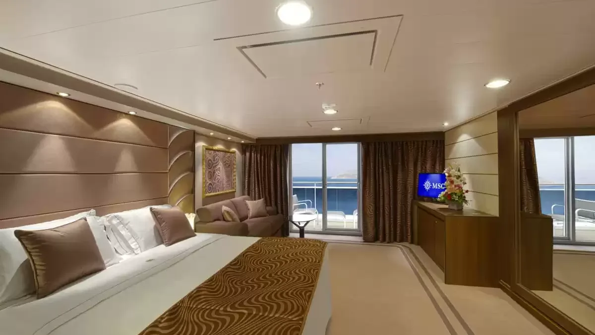 Une cabine à bord du MSC Divina