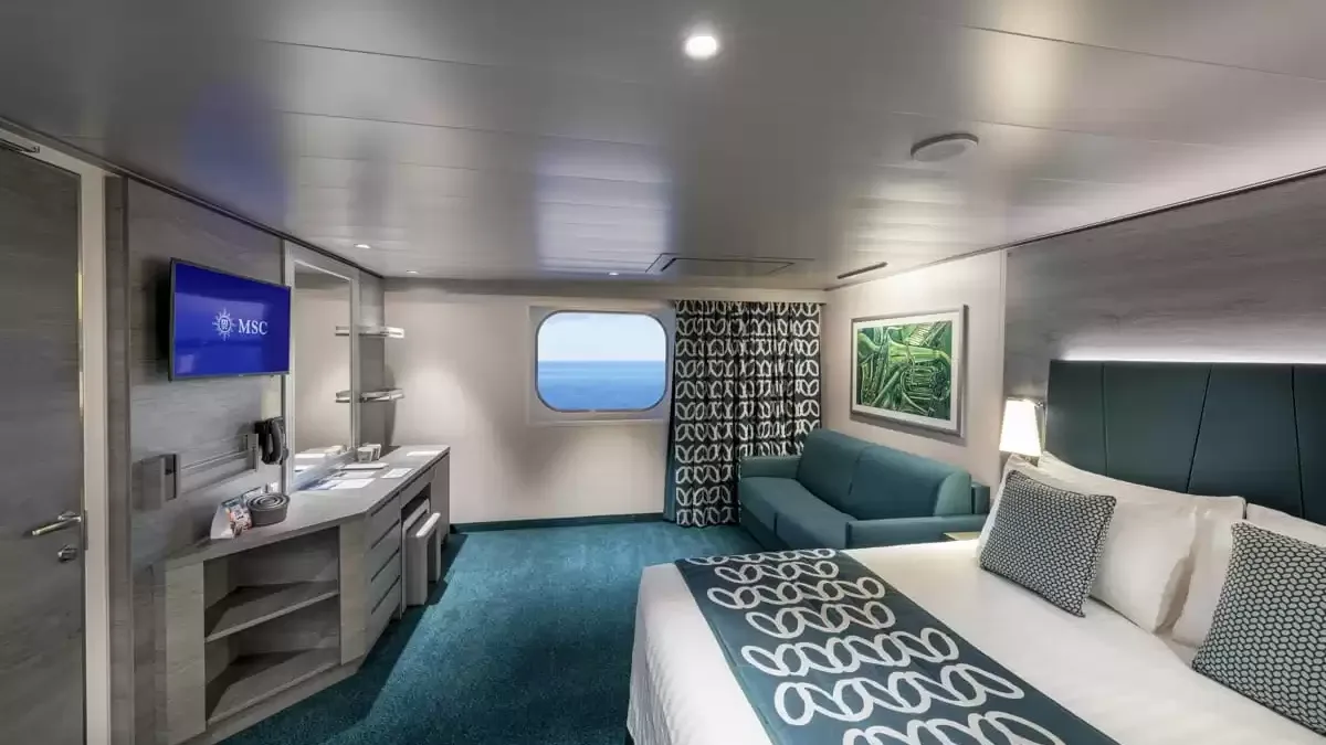 Une cabine à bord du MSC Euribia