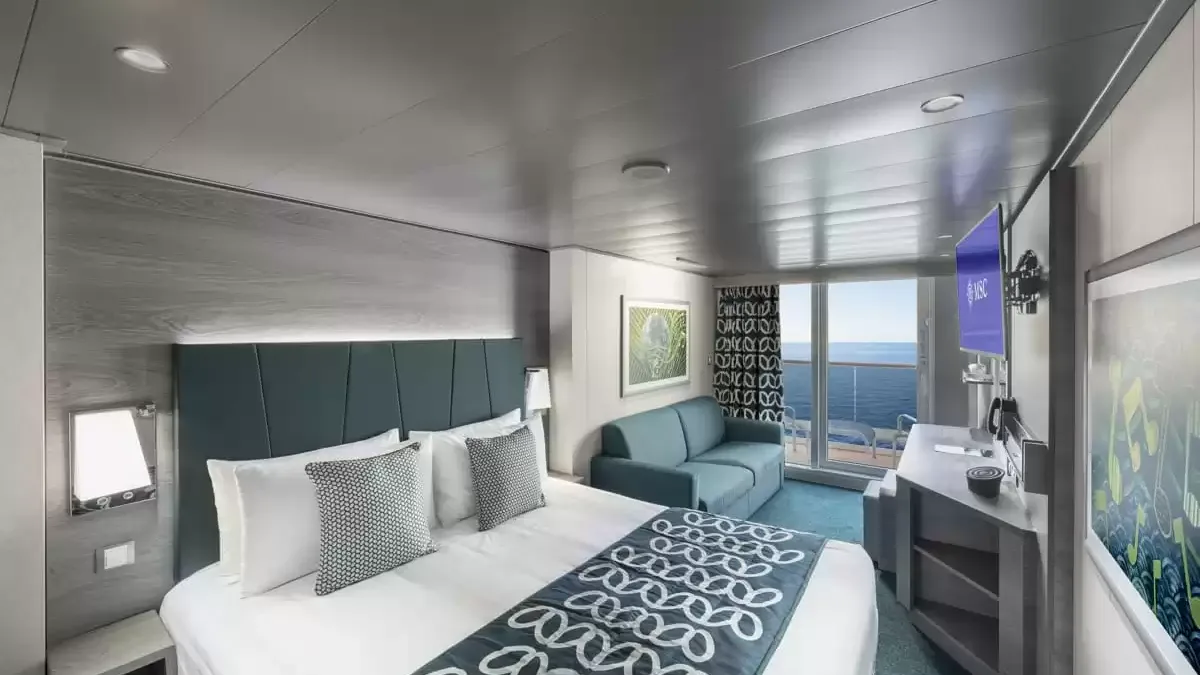 Une cabine à bord du MSC Euribia