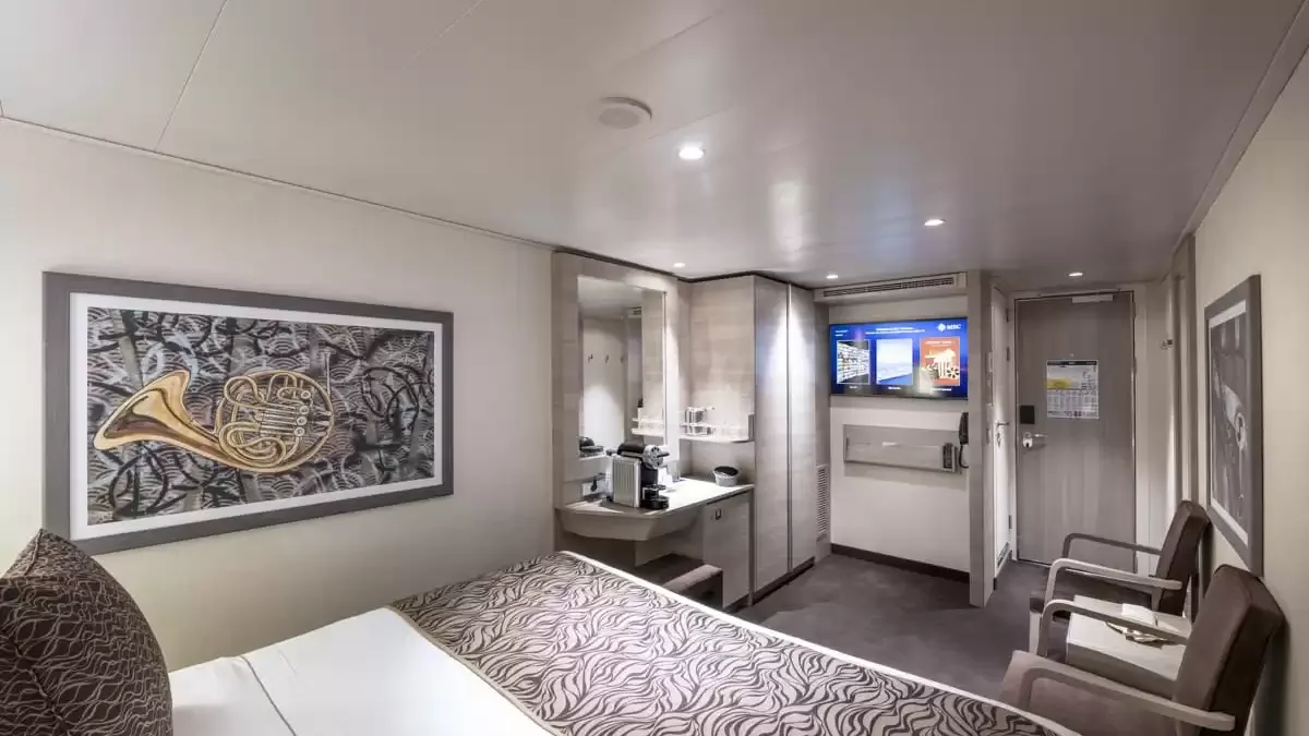 Une cabine à bord du MSC Euribia