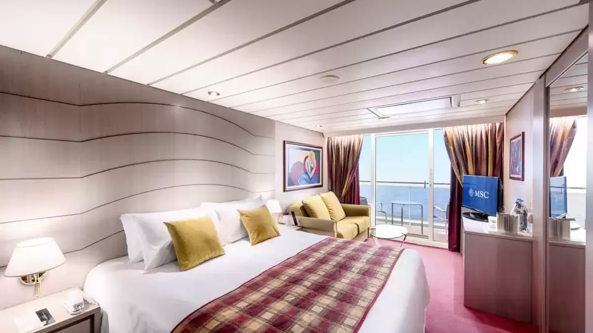 Une cabine à bord du MSC Lirica