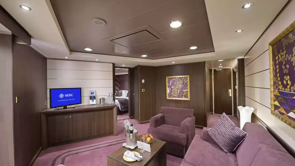 Une cabine à bord du MSC Preziosa