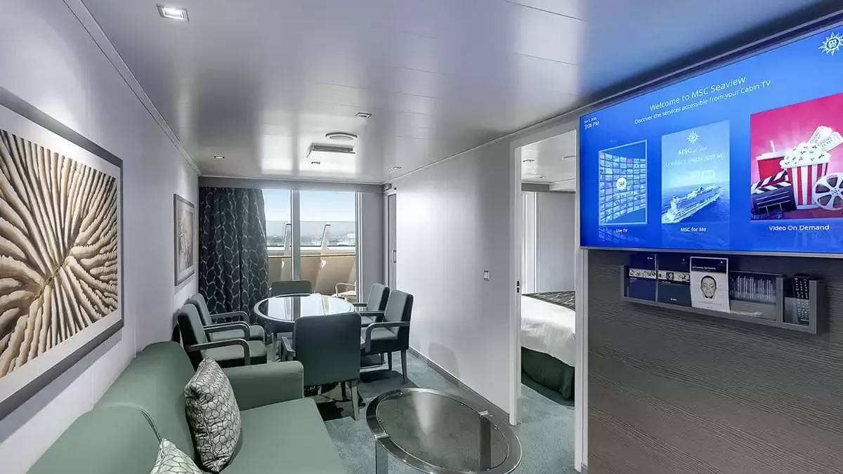 Une cabine à bord du MSC Seashore